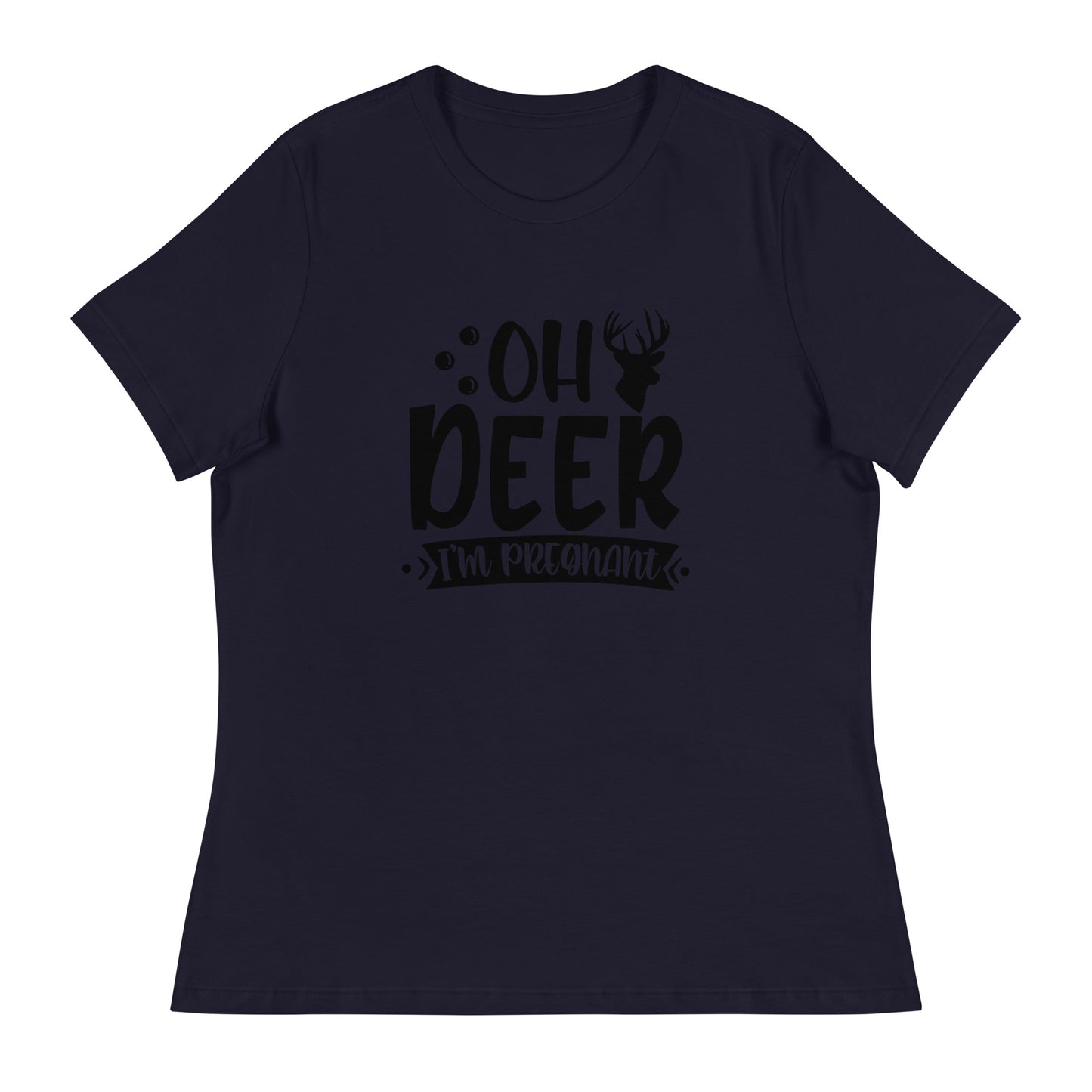 Oh Deer I'm Pregnant Women's Relaxed T-Shirt