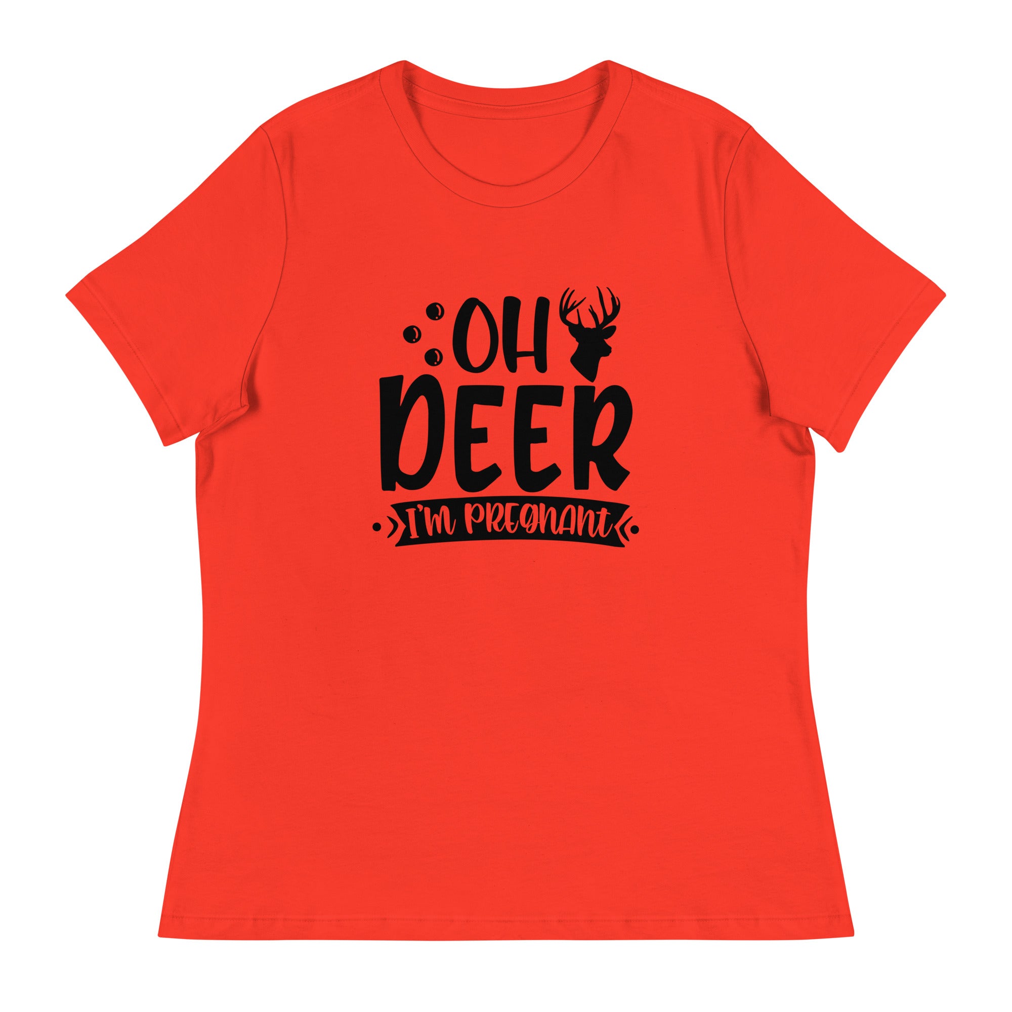 Oh Deer I'm Pregnant Women's Relaxed T-Shirt