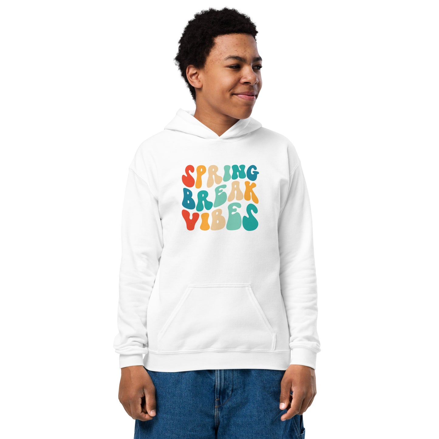 Spring Break Vibes Youth heavy blend hoodie