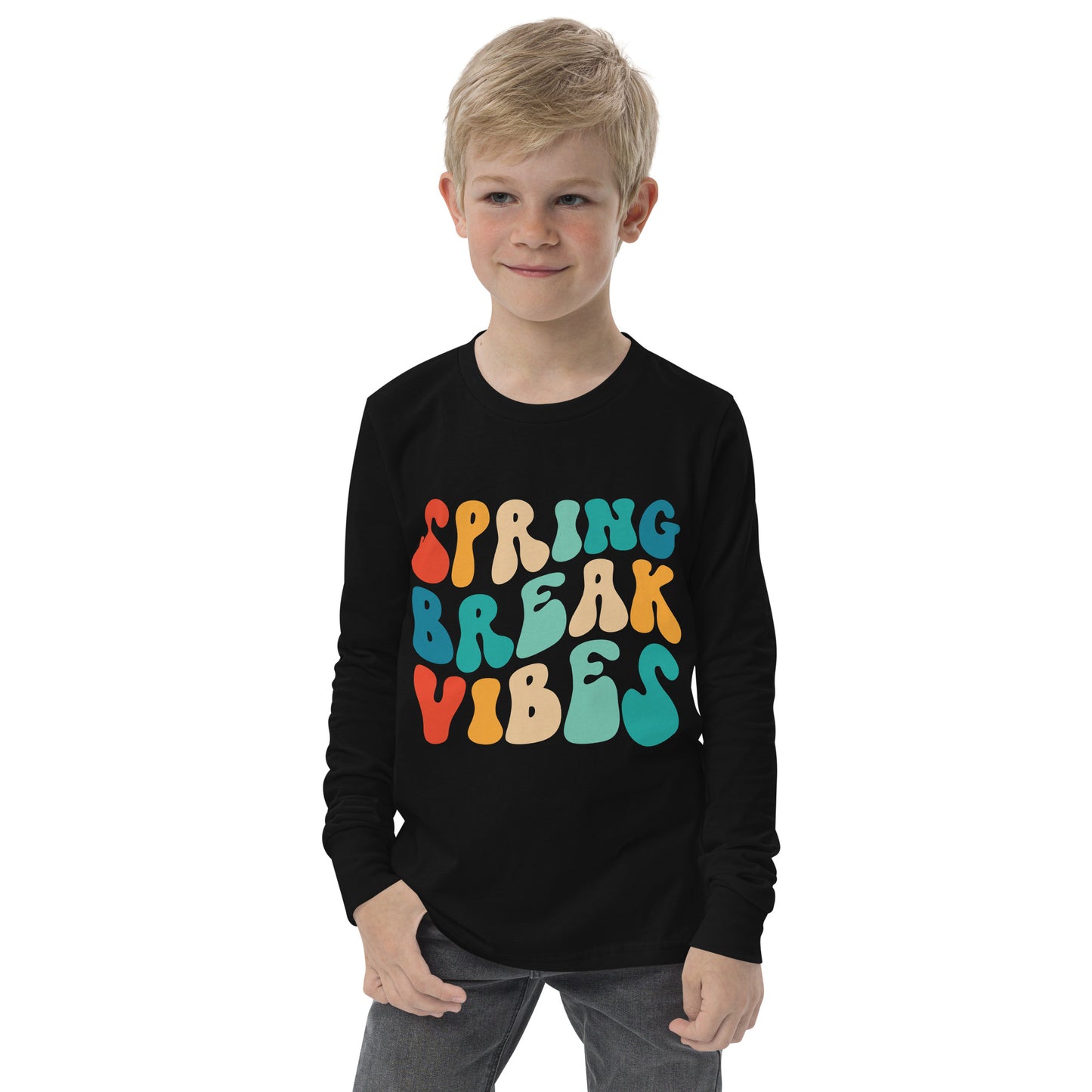 Spring Break Vibes Youth long sleeve tee