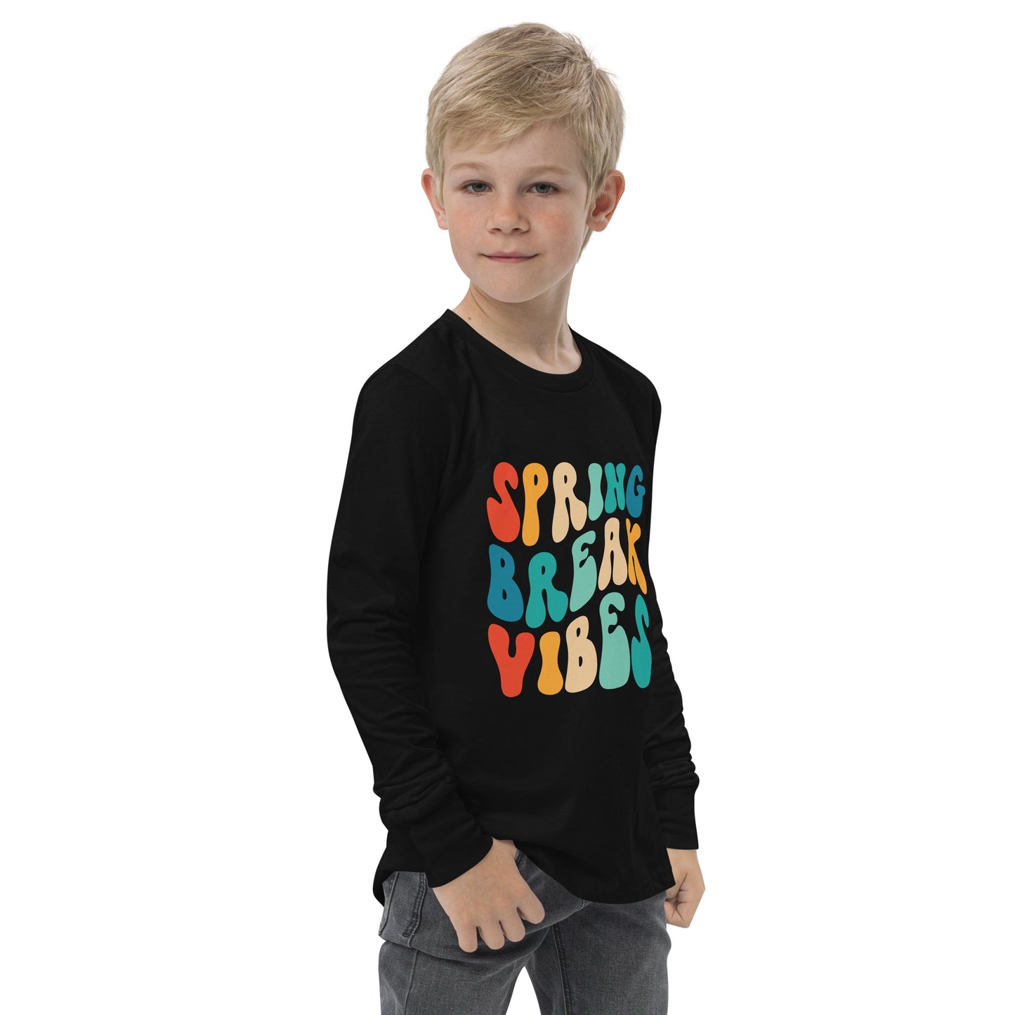 Spring Break Vibes Youth long sleeve tee