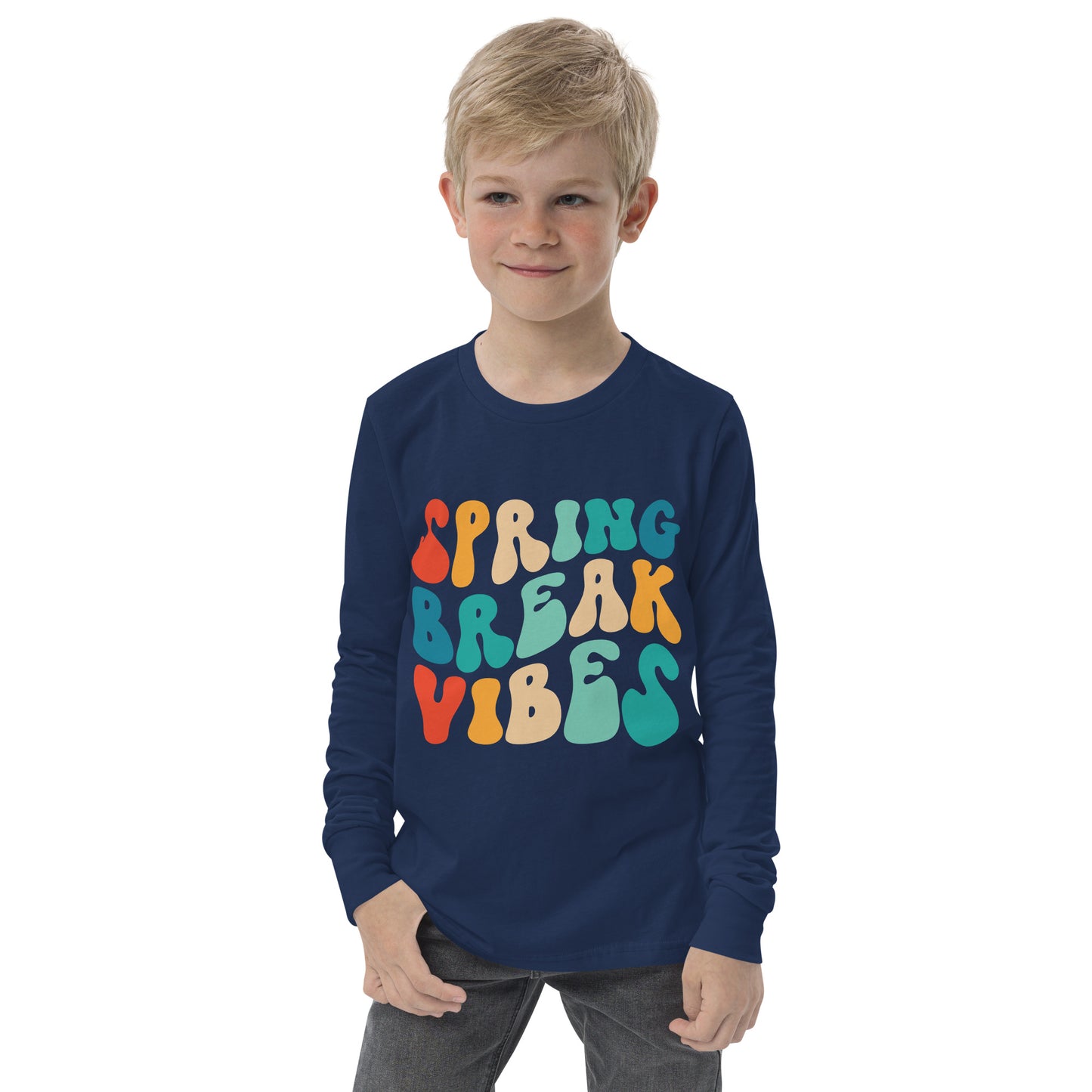 Spring Break Vibes Youth long sleeve tee