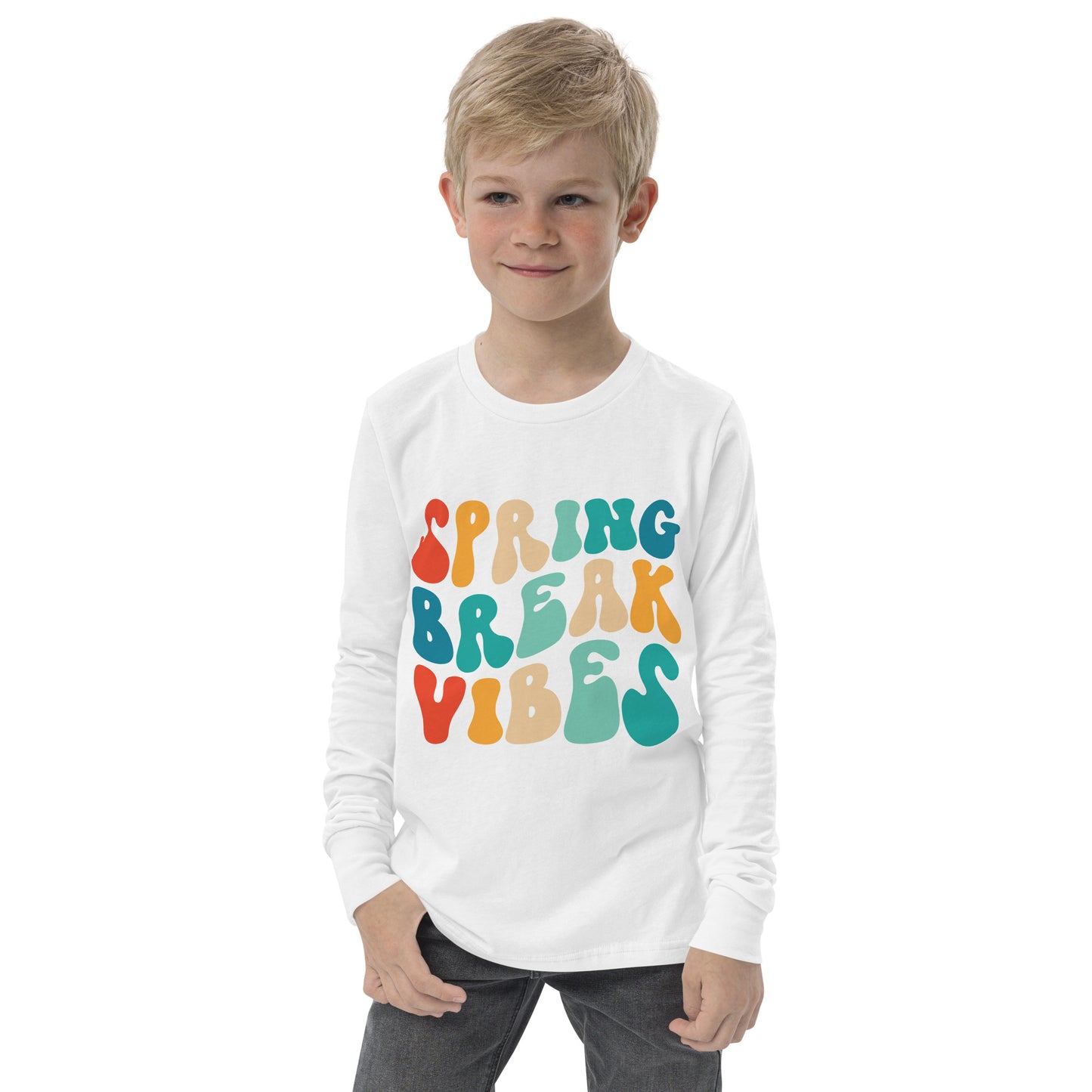 Spring Break Vibes Youth long sleeve tee