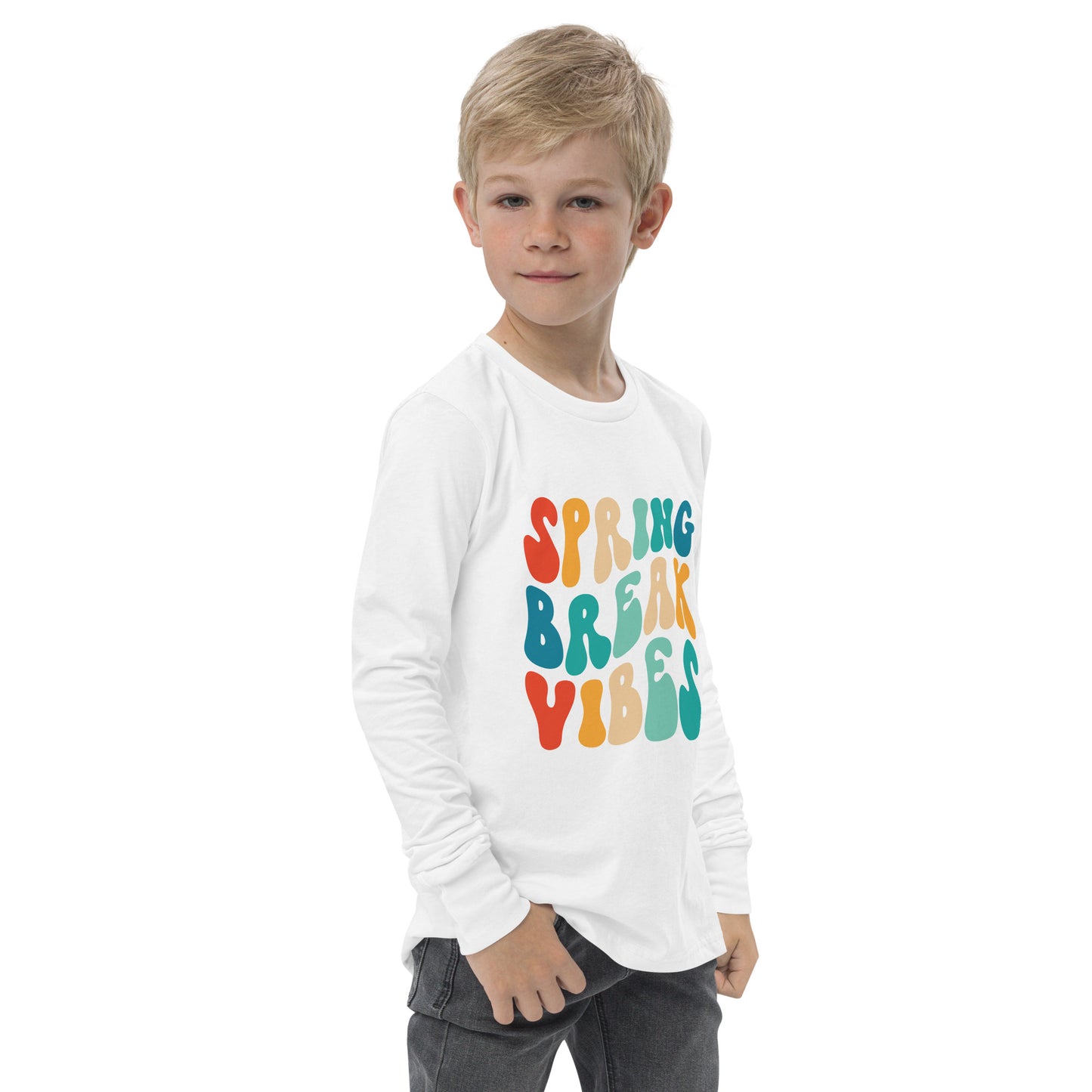 Spring Break Vibes Youth long sleeve tee