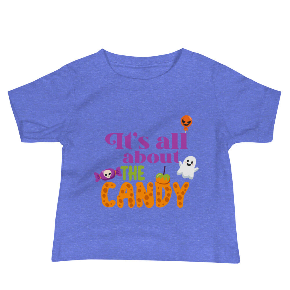 Its All About The Candy Halloween Baby Jersey Short Sleeve Tee