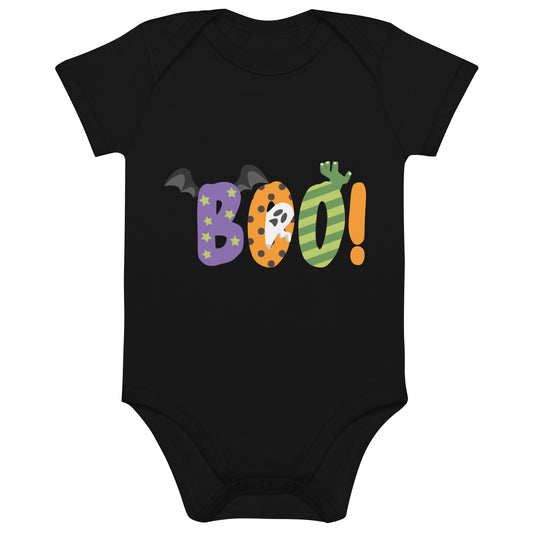 Boo Halloween Organic Cotton baby bodysuit