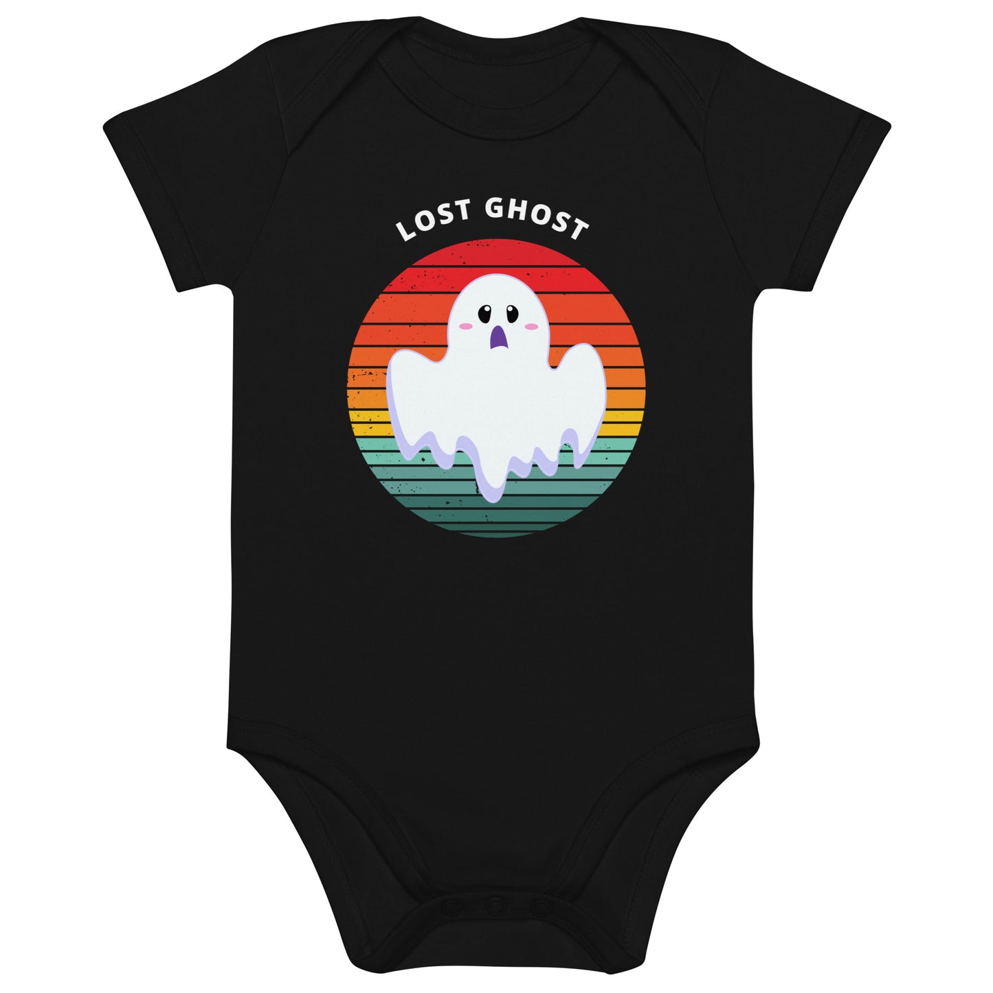 Lost Ghost Halloween Organic cotton baby bodysuit