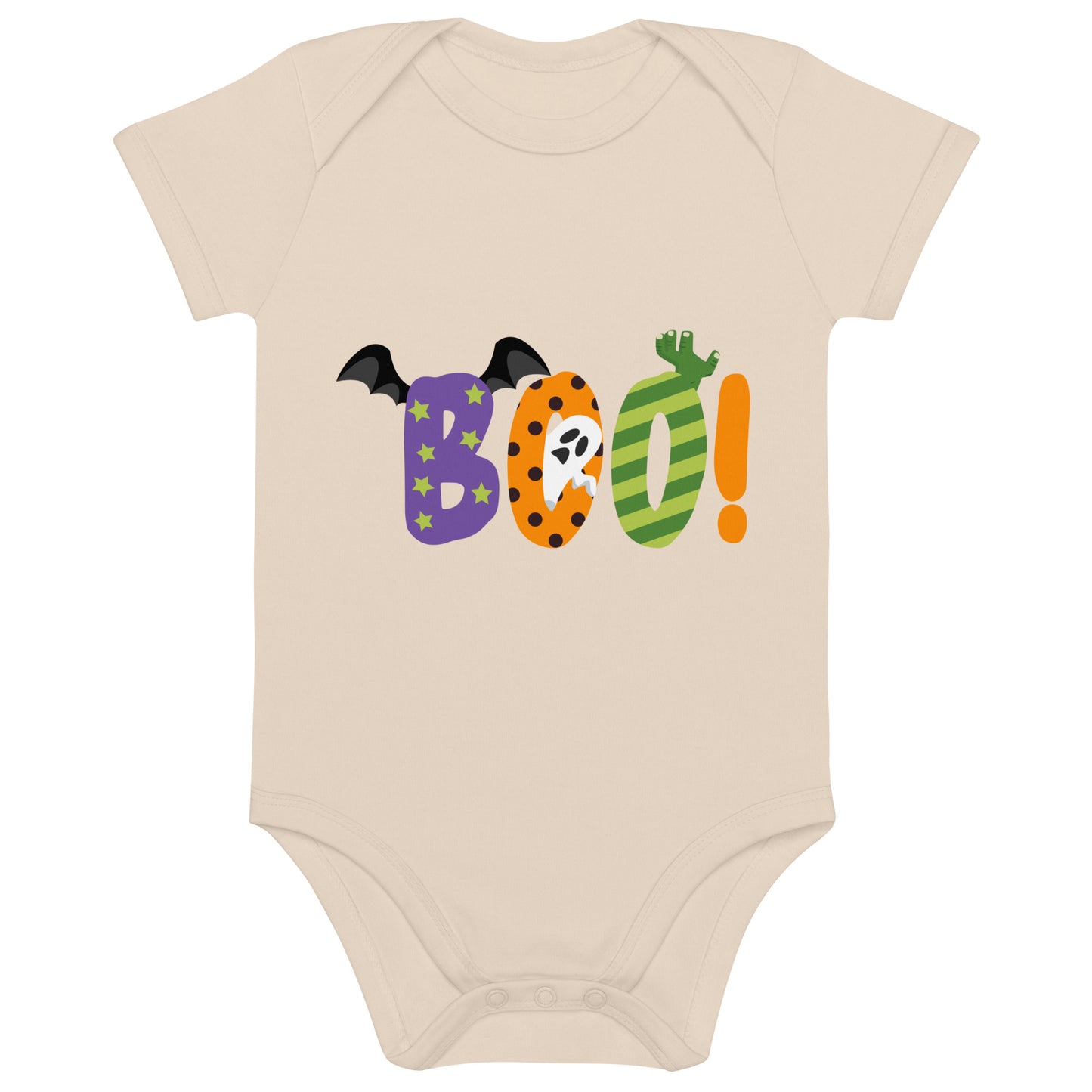 Boo Halloween Organic Cotton baby bodysuit