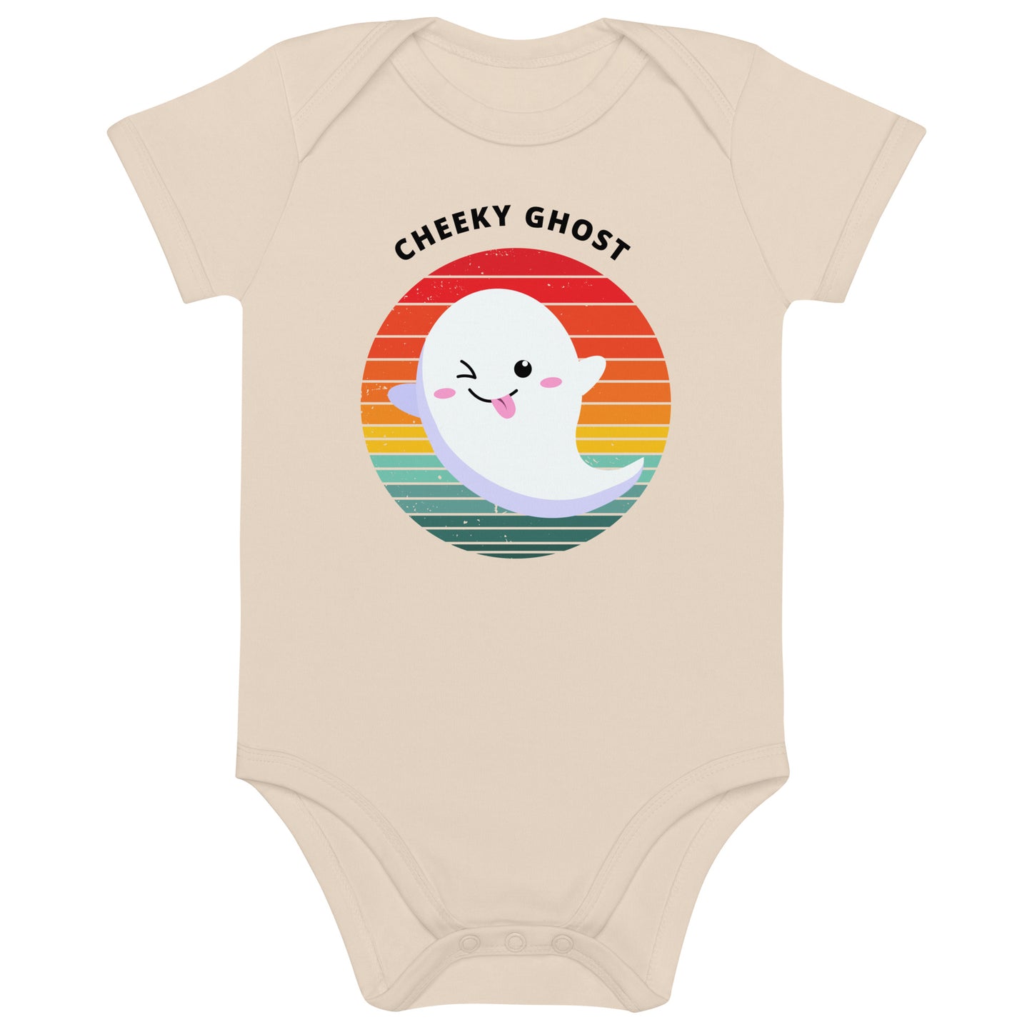 Cheeky Ghost Halloween Organic Cotton baby bodysuit