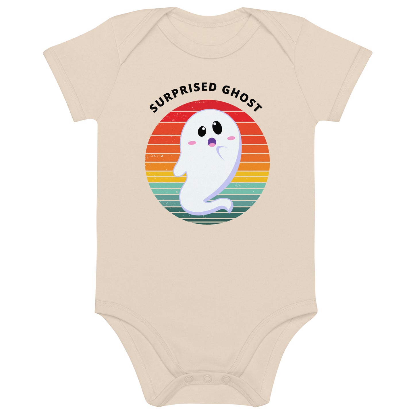 Surprised Ghost Organic Cotton baby bodysuit