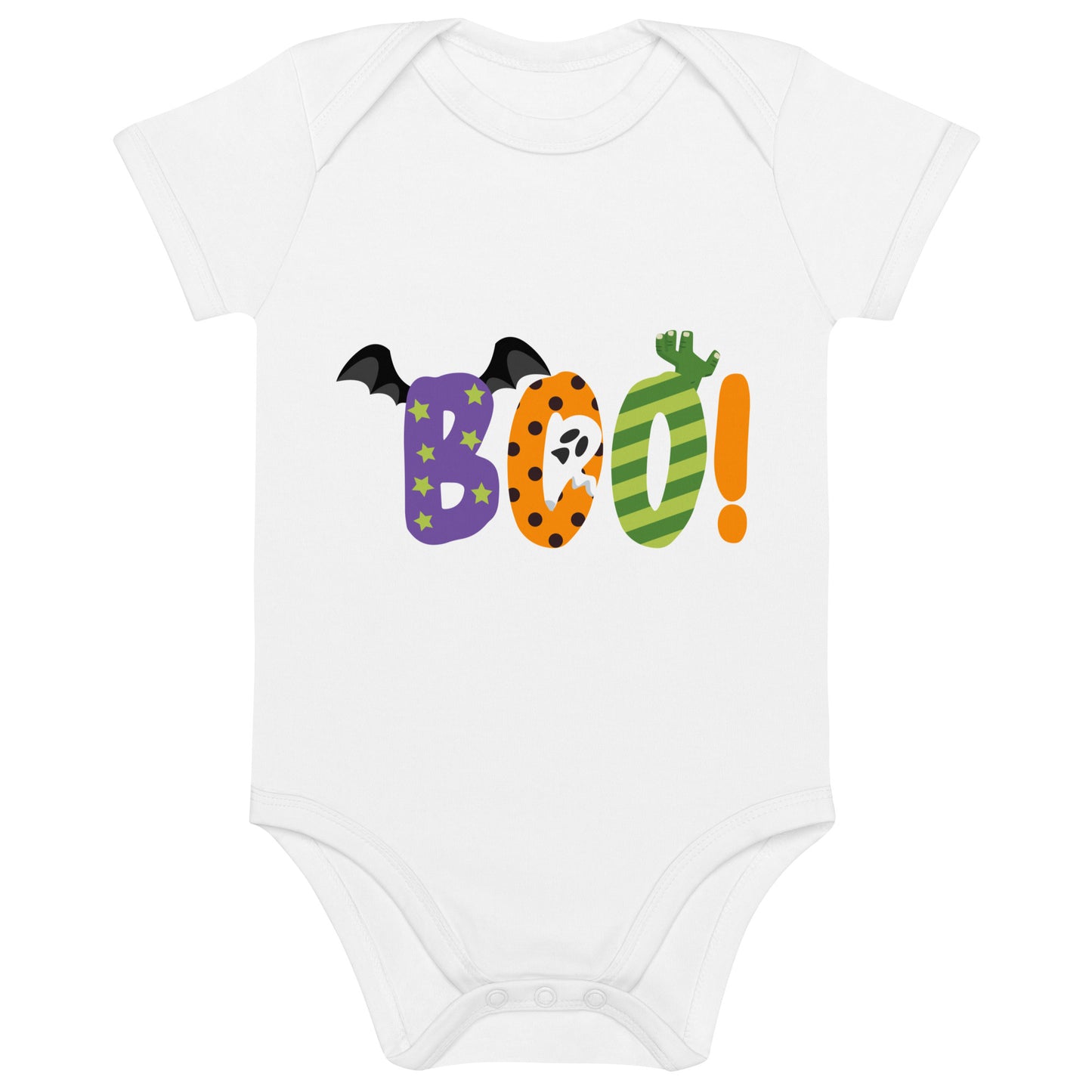 Boo Halloween Organic Cotton baby bodysuit